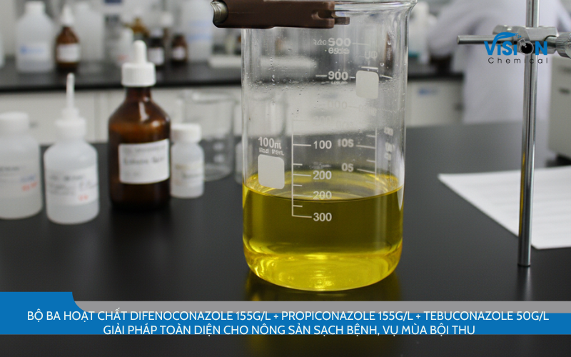 Difenoconazole 155g/l + Propiconazole 155g/l + Tebuconazole 50g/l
