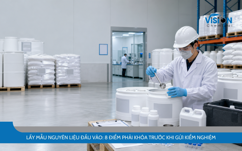Lấy mẫu nguyên liệu đầu vào