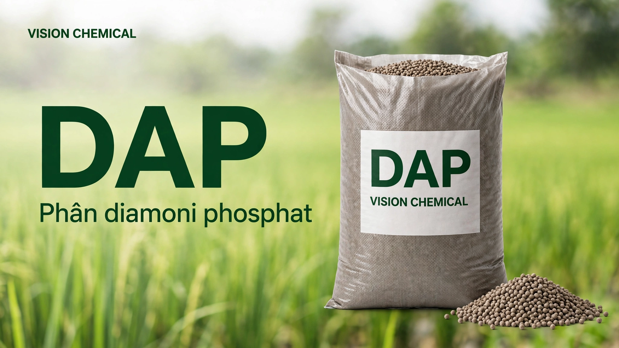 Ảnh bìa bài viết Phân DAP Vision Chemical (DAP 21-53) – Giàu Lân 53% Kích Rễ, Phân Hóa Mầm Hoa Mạnh